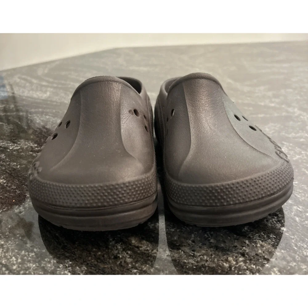 CROCS Shoes Slip On Clog Kids Sz J1 Brown Casual Sandal Rubber